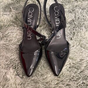 Calvin Klein Black Patent Heels